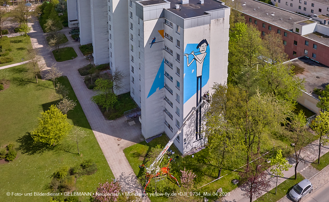 04.05.2023 - Graffiti am Karl-Marx-Ring 75 in Neuperlach